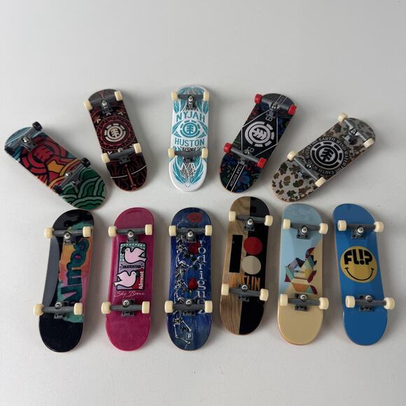 Tech Deck Fingerboards Lot of 11 Element Almost Flip Plan B Skateboard Collectib - Picture 1 of 13